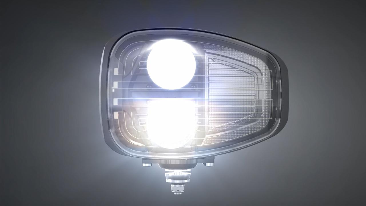 CHL2 LED combination headlamp for industrial vehicles